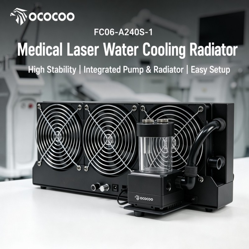 External Radiator Water Cooling Kit - ชุดระบายความร้อนด้วยน้ำแบบภายนอก OCOCOO 360 มม. สำหรับเซิร์ฟเวอร์อุตสาหกรรม เวิร์กสเตชัน